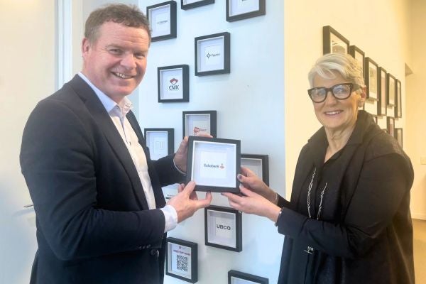 Todd Charteris and Jules Benton at announcement of Rabobank's new partnership with the Dairy Women's Network.