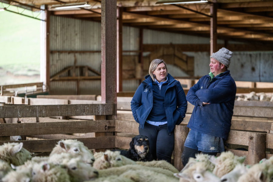 Image of Rabobank Agribusiness Manager and client